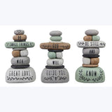 Resin Stacked Rocks Decor