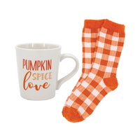 Pumpkin Spice Mug & Sock Set (CLEARANCE)