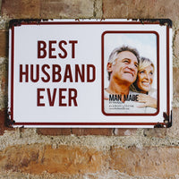 BEST HUSBAND Tin Frame (CLEARANCE)