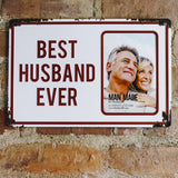 BEST HUSBAND Tin Frame (CLEARANCE)