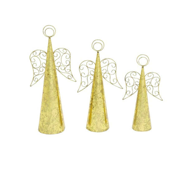 Gold Standing Angels (set of 3)