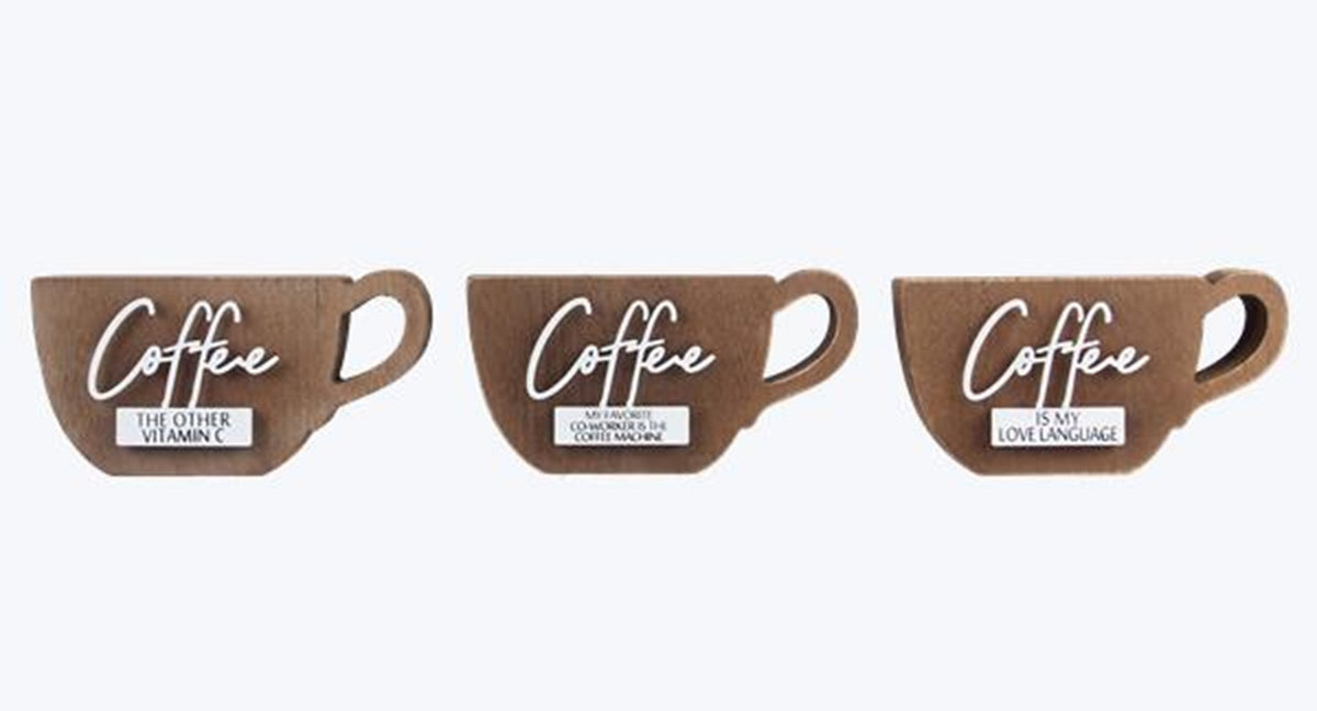 Collection Cup Sign COFFEE Cup Sign – TOI Gifts & More