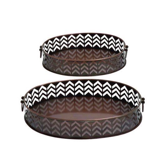 Metal Tray Set (2 pc.) (CLEARANCE)