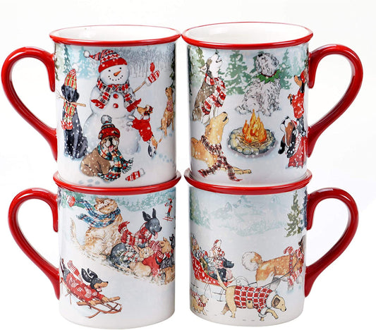 Special Delivery Christmas Dogs Mug