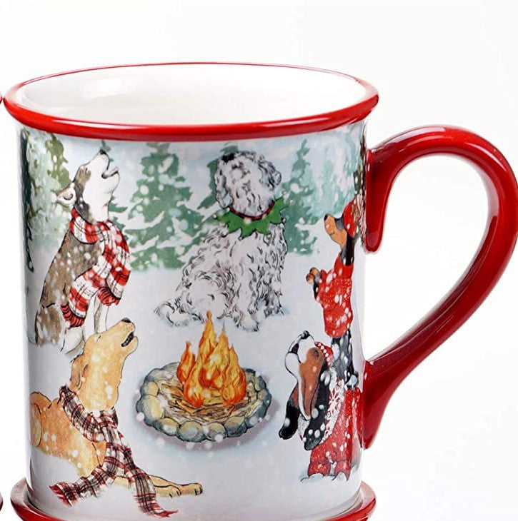 Special Delivery Christmas Dogs Mug