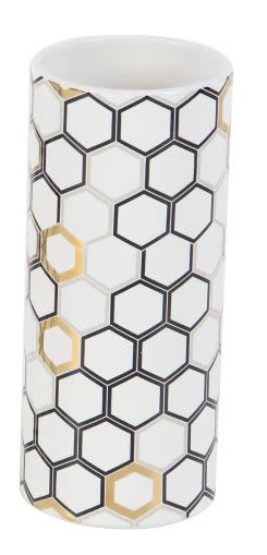 Beehive Design Ceramic Vase