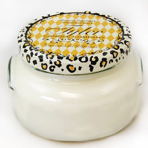 Tyler Candle Company French Market 3.4 oz jar candle featuring a clean floral scent in a compact glass jar.