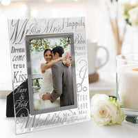 MR & MRS Metallic Glass Frame