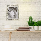 MR & MRS Metallic Glass Frame