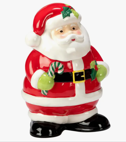 Holiday Magic 3D Santa Cookie Jar