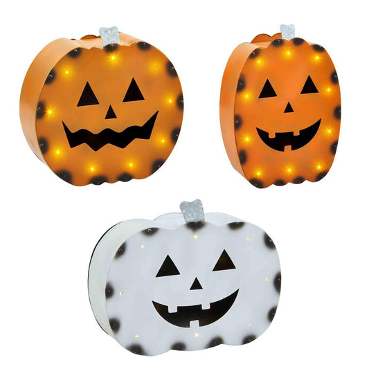 Light-up Tin Jack-o-Lantern (CLEARANCE)