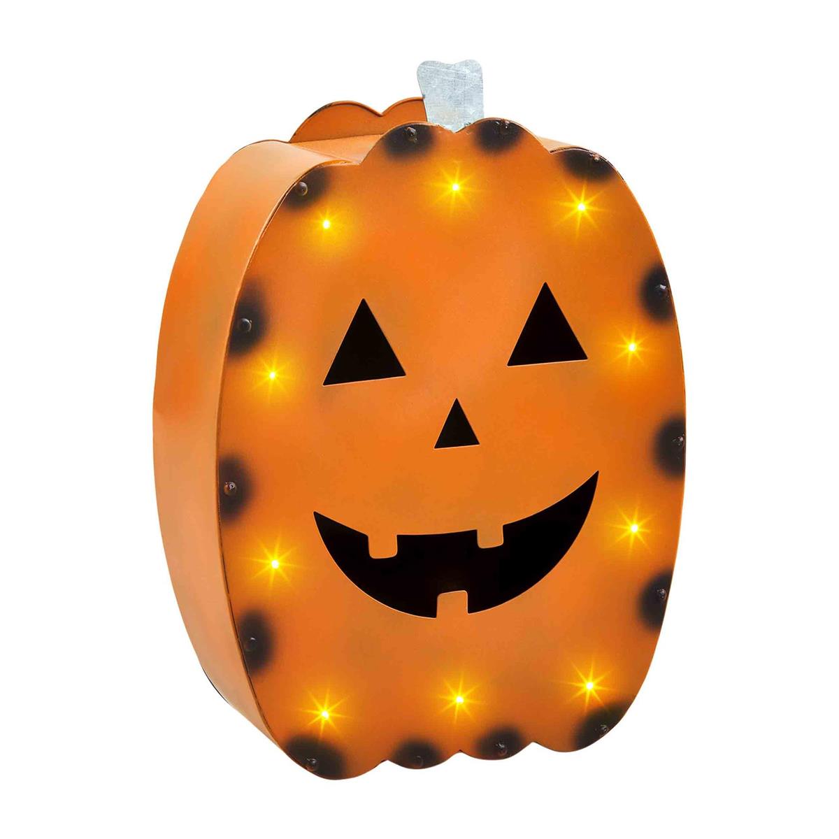 Light-up Tin Jack-o-Lantern (CLEARANCE)