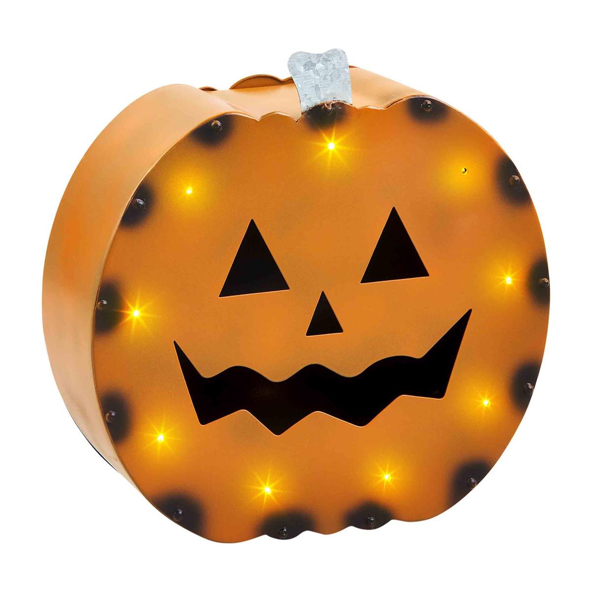 Light-up Tin Jack-o-Lantern (CLEARANCE)