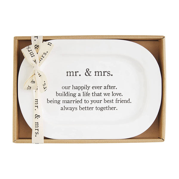 MR & MRS RIGHT Plate