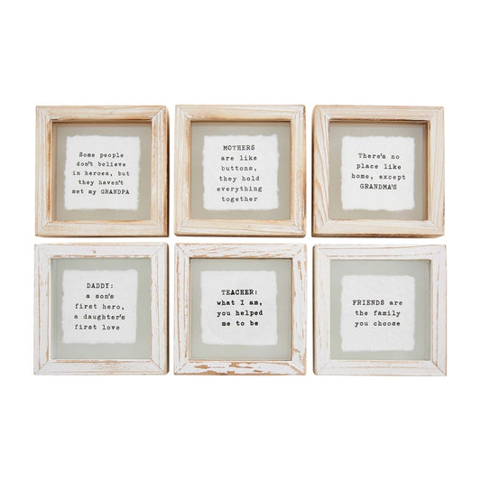 Pressed Glass Mini-Plaque