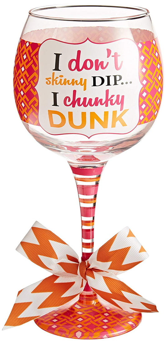 CHUNKY DUNK Wine Glass (CLEARANCE)