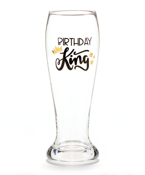 BIRTHDAY KING Beer Glass (CLEARANCE)