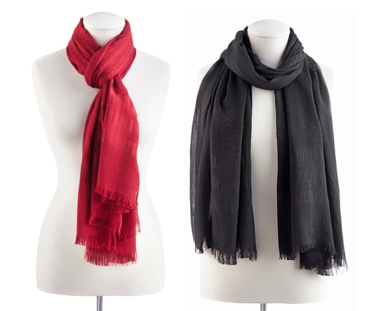 Striped Zig Zag Scarf (CLEARANCE)