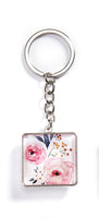 Double-sided Floral Keychain