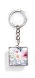 Double-sided Floral Keychain