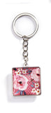 Double-sided Floral Keychain