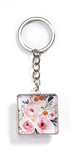 Double-sided Floral Keychain