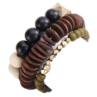 Wooden Beads Bracelet Set