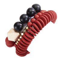 Wooden Beads Bracelet Set