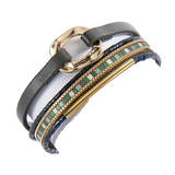 Beaded Links Cuff Bracelet