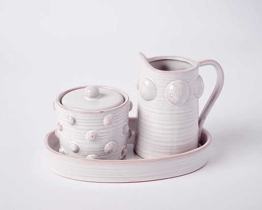 Beaded Cream & Sugar Set (CLEARANCE)