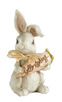 Bunny Holding Carrot Figurine