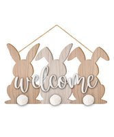 Bunny WELCOME Sign