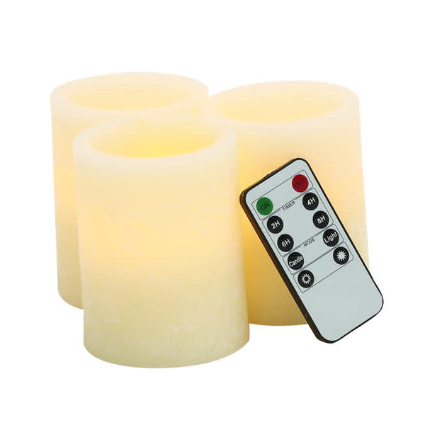 3 LED Candles w/remote