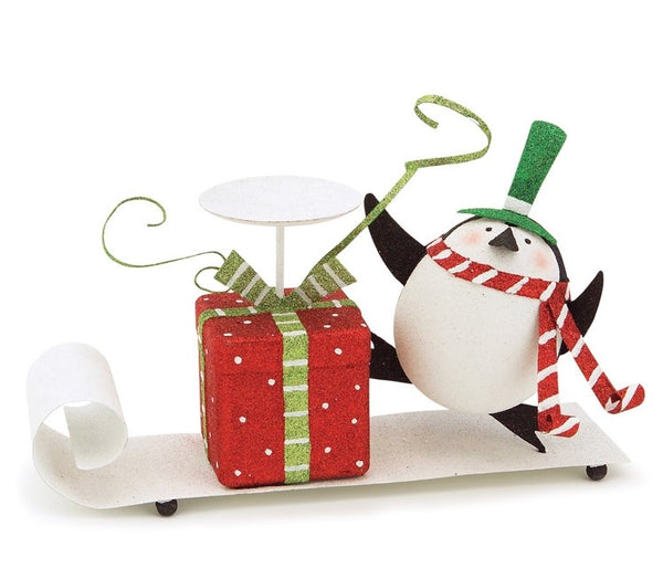 Tobogganing Penguin - RED Present