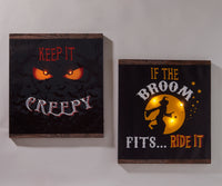 LED Halloween Canvas Sign (CLEARANCE)