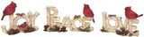 PEACE with Cardinal Figurine
