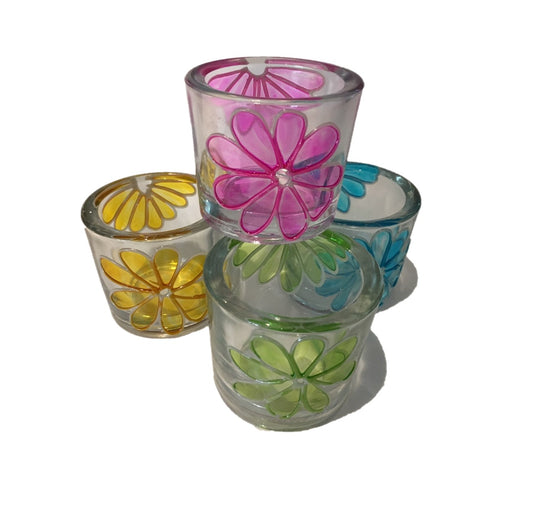 Flower Tea Light Votive (CLEARANCE)