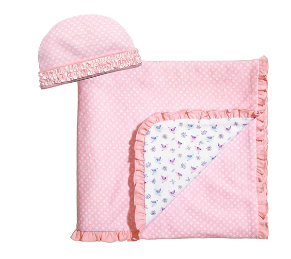 Birdie Receiving Blanket & Cap Set