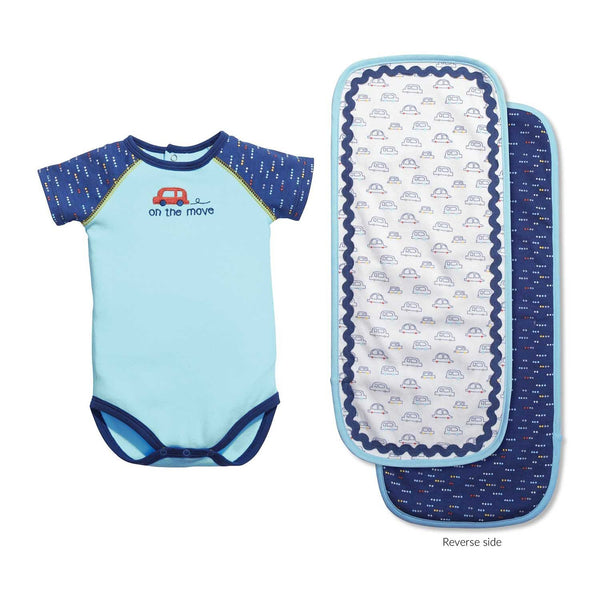 Beep Beep Bodysuit & Burp Set (3-6m)