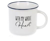 Love Note Mugs WITH MY WHOLE HEART (CLEARANCE)