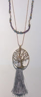 Tree of Life Family Necklace - purple (CLEARANCE)