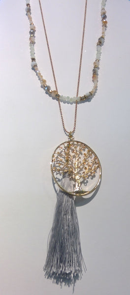 Tree of Life Family Necklace - neutral (CLEARANCE)