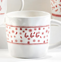Red & White Ceramic Mugs