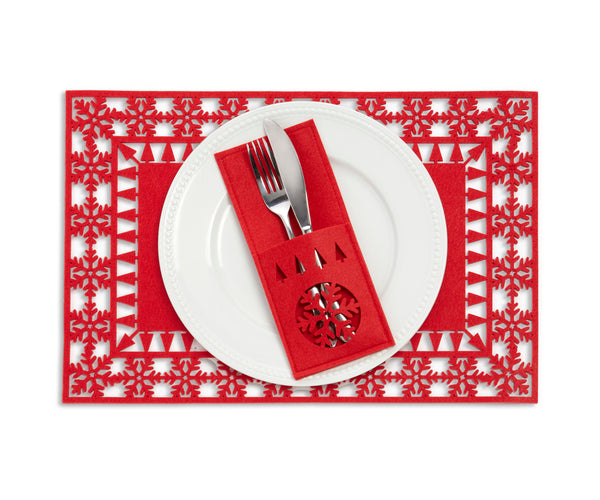 Red Placemat Set (set of 4) (CLEARANCE)