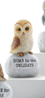 Holiday Owl Figurine