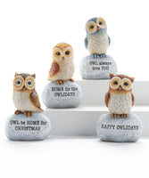 Holiday Owl Figurine