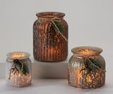 Frosted Candle Holders