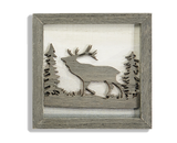 Laser-cut Woodland Art