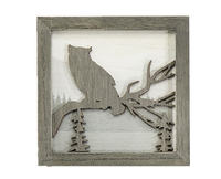 Laser-cut Woodland Art