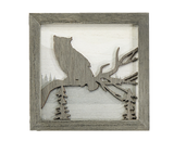 Laser-cut Woodland Art